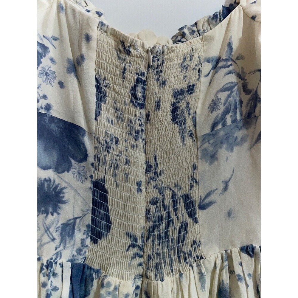 Reformation Davonne Women’s Floral Mini Dress Size 6 NWT Drop Waist Sweetheart - Picture 7 of 12